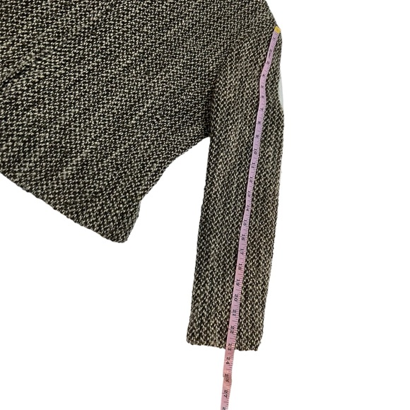 Jones New York Vintage Shades Of Brown Wool Silk Tweed Zip Up Blazer, Size 10 - Picture 8 of 10
